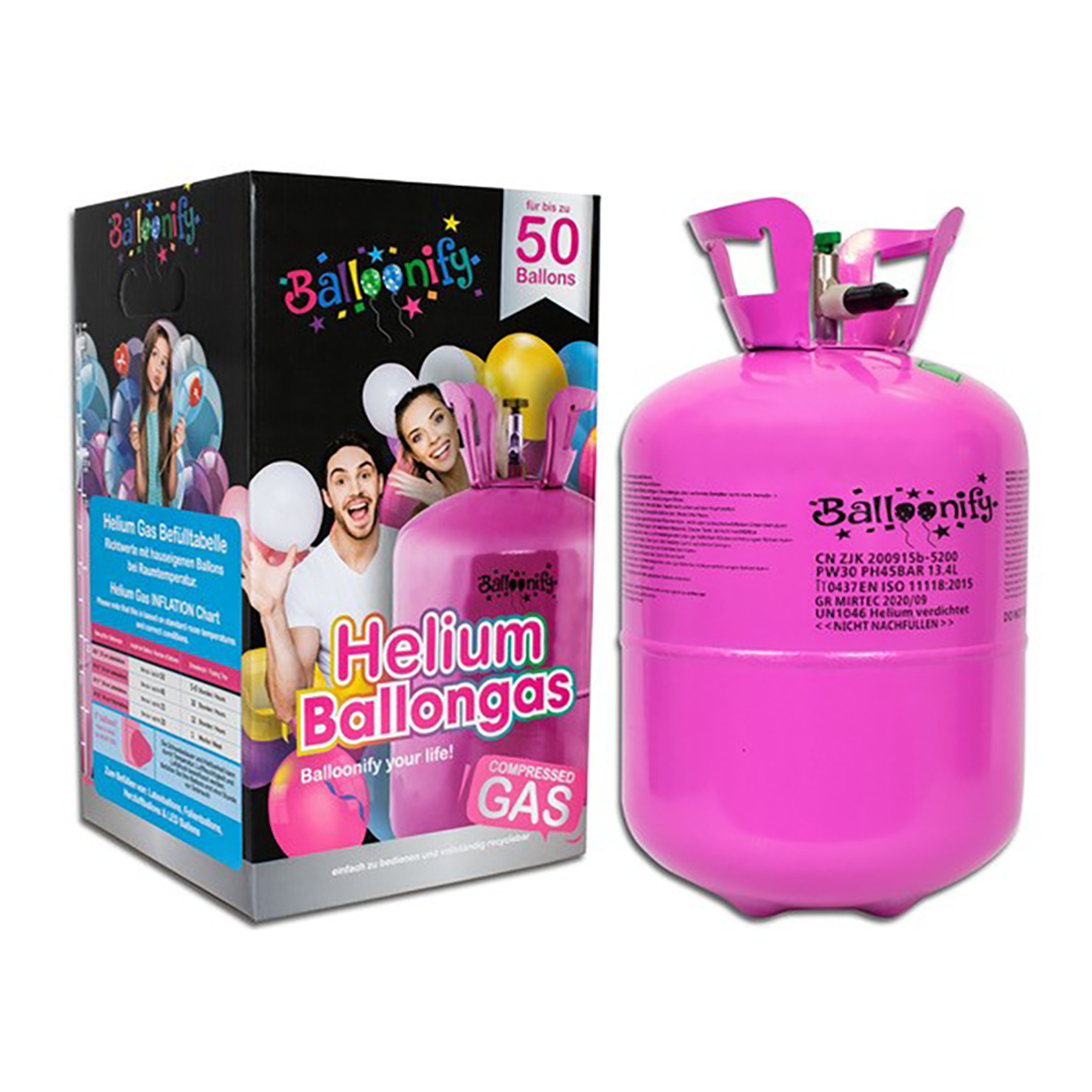 Heliumtank 50 ballonnen